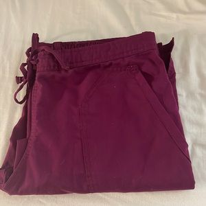 Cherokee work wear flare scrub pants.